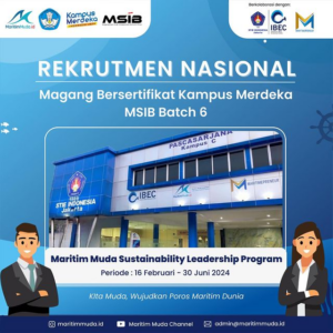Read more about the article Program Magang Bersertifikat “Maritim Muda Sustainability Leadership Program” tahun 2023