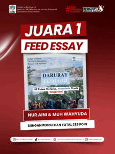 Read more about the article Juara 1 Lomba Feed Essay oleh Departemen Humas Media X Departemen Kebijakan Publik Komisariat KAMMI Universitas Mulawarman 2025